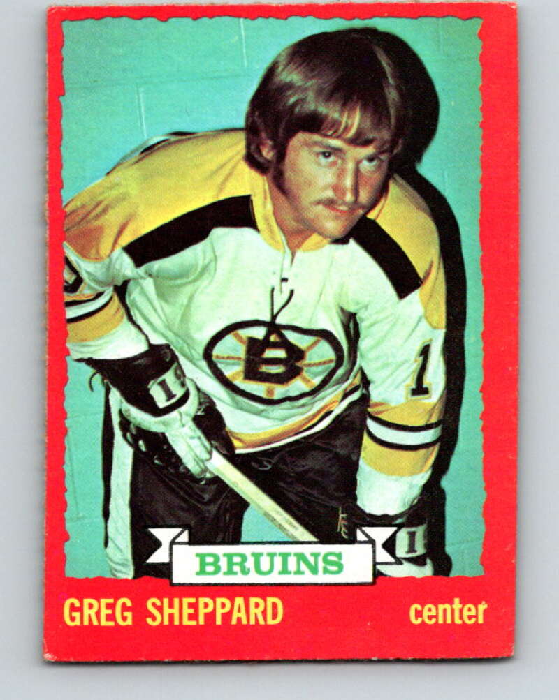 1973-74 O-Pee-Chee #8 Gregg Sheppard  Boston Bruins  V7948