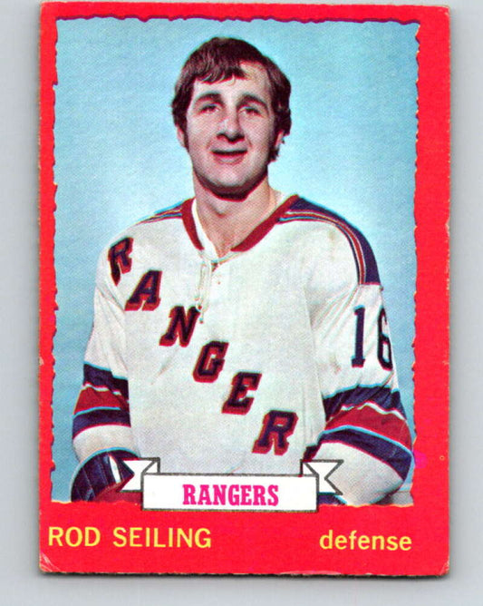 1973-74 O-Pee-Chee #9 Rod Seiling  New York Rangers  V7954