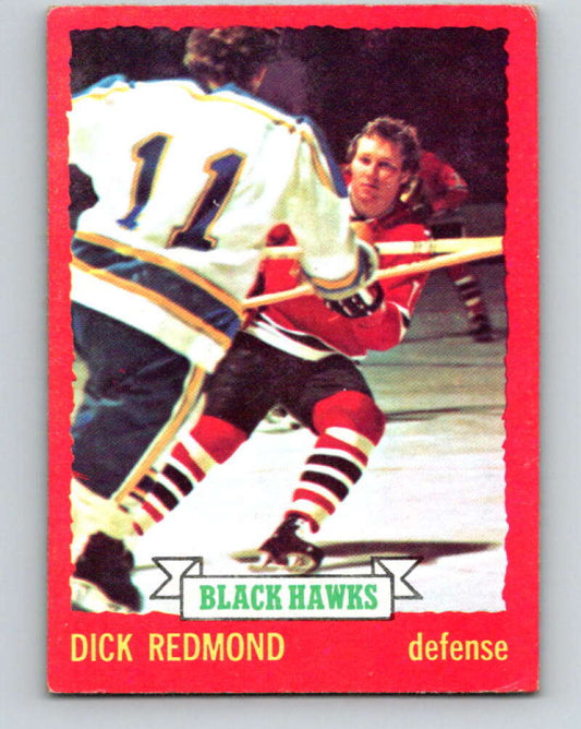 1973-74 O-Pee-Chee #12 Dick Redmond  Chicago Blackhawks  V7965