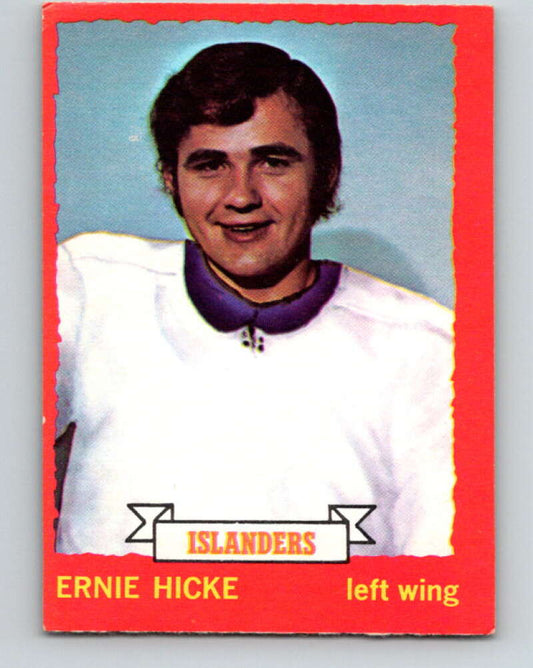 1973-74 O-Pee-Chee #18 Ernie Hicke  New York Islanders  V7988