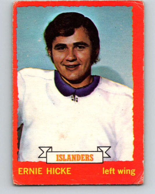 1973-74 O-Pee-Chee #18 Ernie Hicke  New York Islanders  V7989
