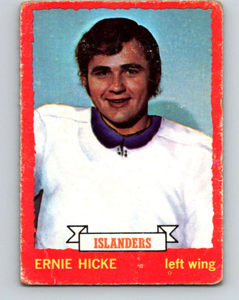 1973-74 O-Pee-Chee #18 Ernie Hicke  New York Islanders  V7991