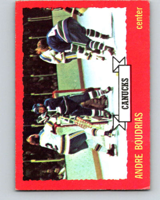 1973-74 O-Pee-Chee #19 Andre Boudrias  Vancouver Canucks  V7995