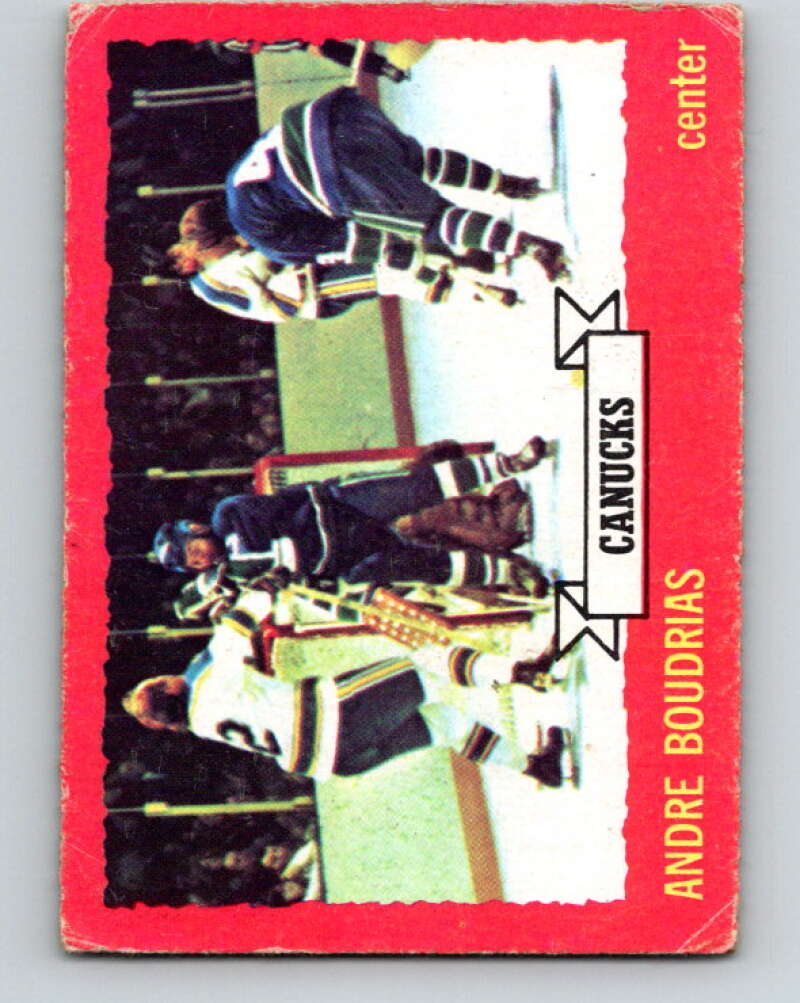 1973-74 O-Pee-Chee #19 Andre Boudrias  Vancouver Canucks  V7996