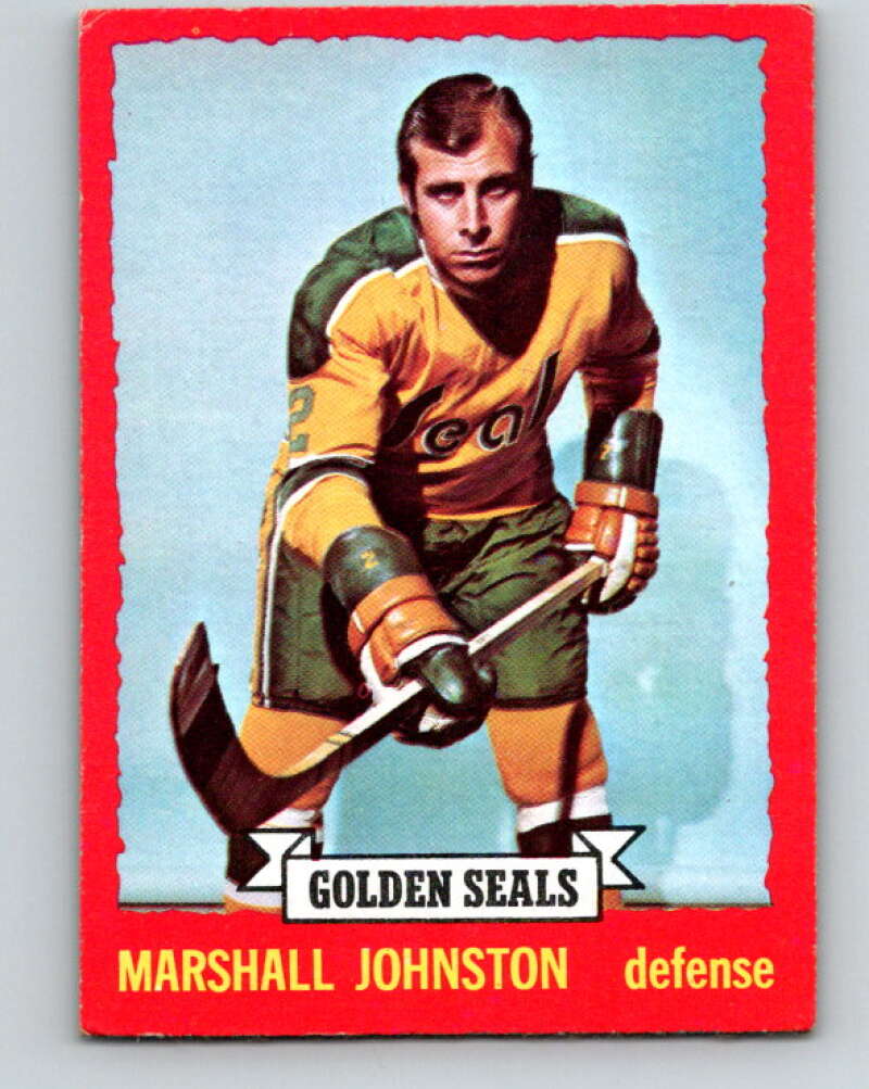 1973-74 O-Pee-Chee #21 Marshall Johnston  California Golden Seals  V8002