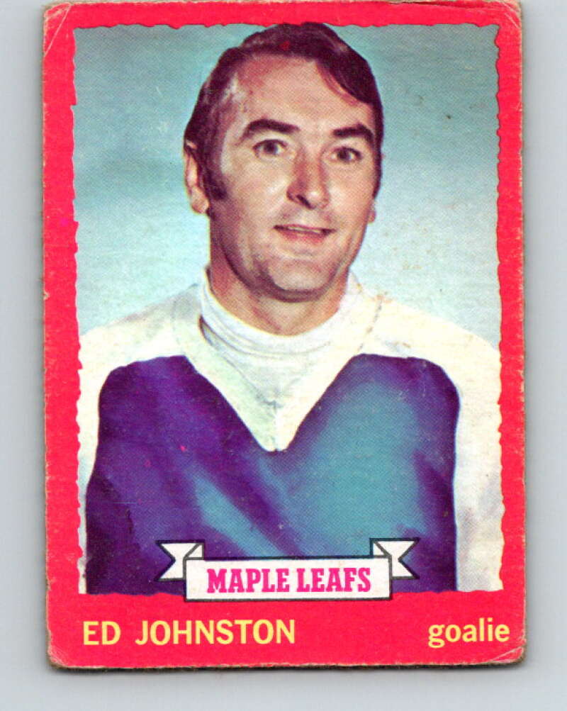 1973-74 O-Pee-Chee #23 Ed Johnston  Toronto Maple Leafs  V8013