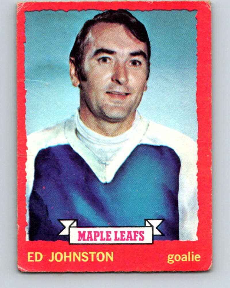 1973-74 O-Pee-Chee #23 Ed Johnston  Toronto Maple Leafs  V8014