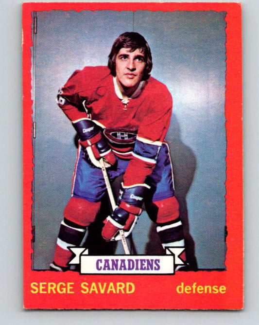 1973-74 O-Pee-Chee #24 Serge Savard  Montreal Canadiens  V8015