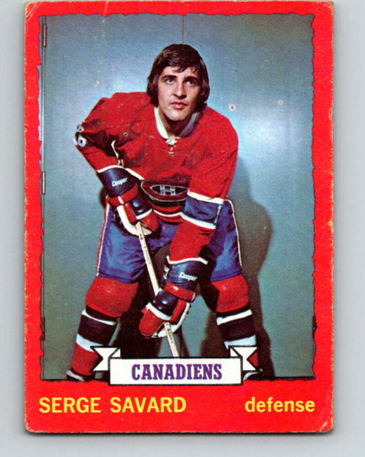 1973-74 O-Pee-Chee #24 Serge Savard  Montreal Canadiens  V8017
