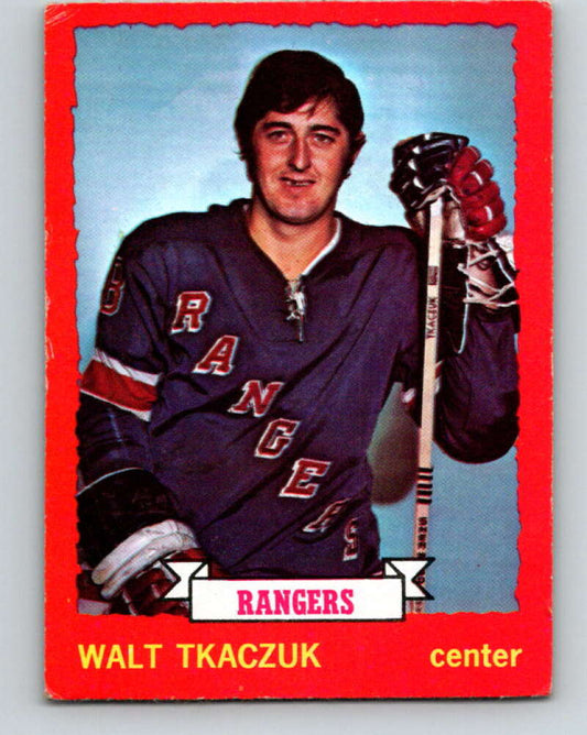 1973-74 O-Pee-Chee #25 Walt Tkaczuk  New York Rangers  V8019