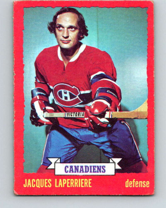 1973-74 O-Pee-Chee #40 Jacques Laperriere  Montreal Canadiens  V8083