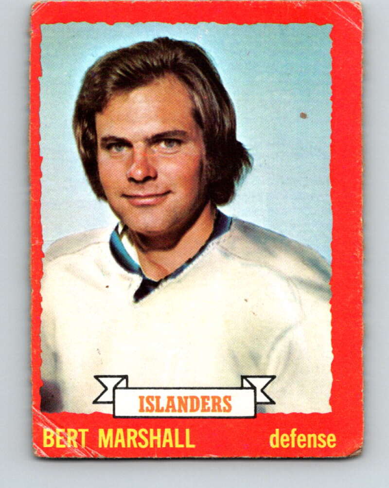 1973-74 O-Pee-Chee #51 Bert Marshall  New York Islanders  V8130