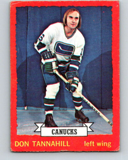 1973-74 O-Pee-Chee #69 Don Tannahill  Vancouver Canucks  V8206