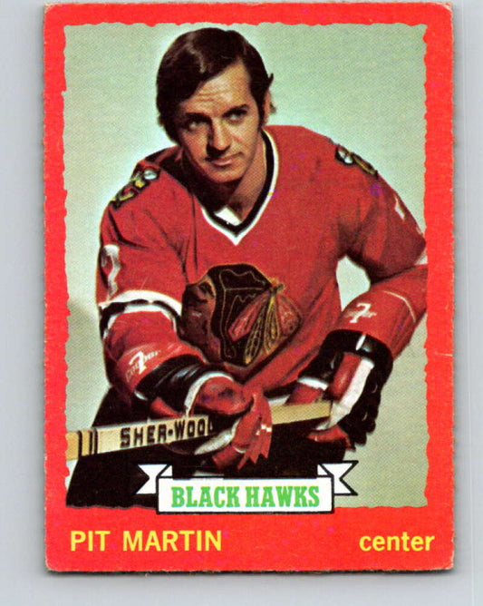 1973-74 O-Pee-Chee #73 Pit Martin  Chicago Blackhawks  V8223