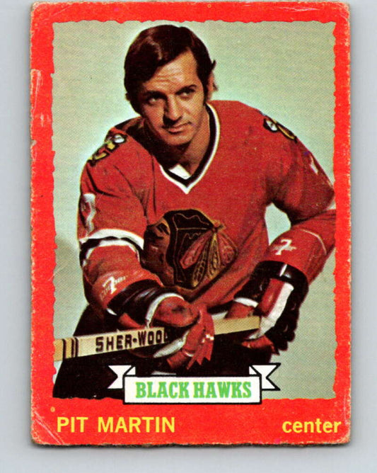 1973-74 O-Pee-Chee #73 Pit Martin  Chicago Blackhawks  V8224