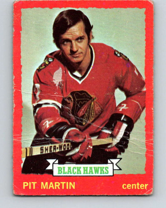 1973-74 O-Pee-Chee #73 Pit Martin  Chicago Blackhawks  V8225