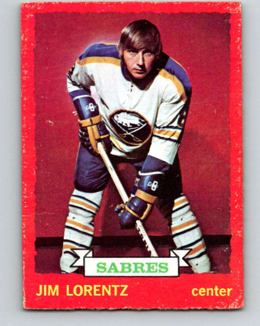 1973-74 O-Pee-Chee #75 Jim Lorentz  Buffalo Sabres  V8233