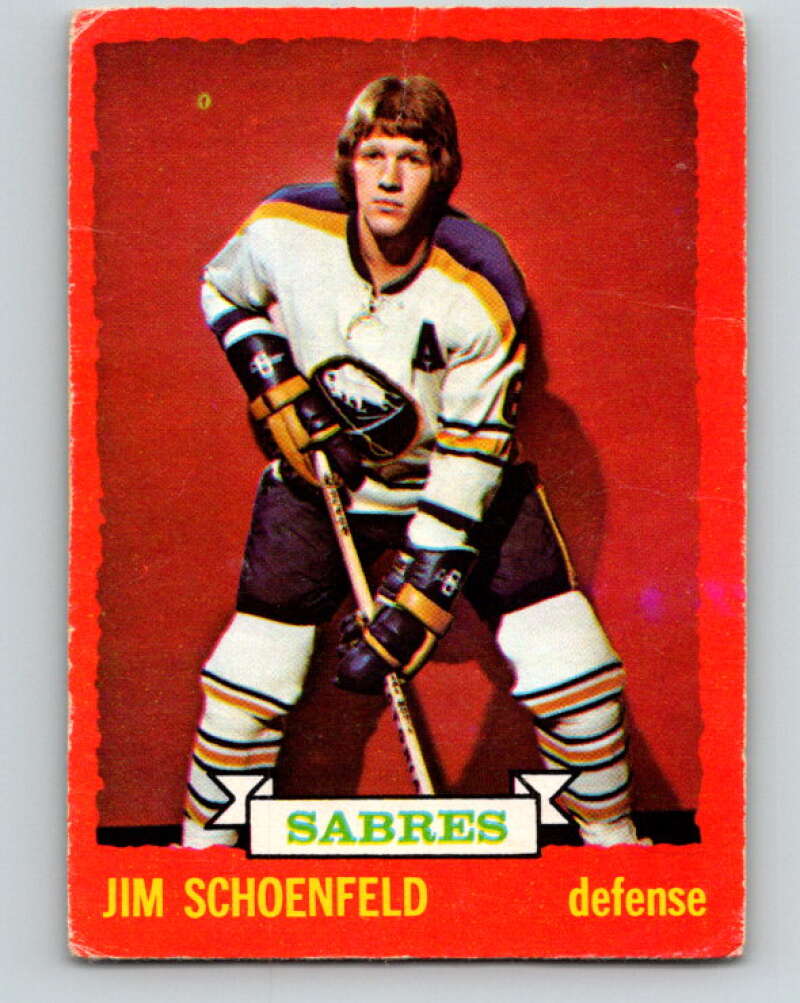 1973-74 O-Pee-Chee #86 Jim Schoenfeld  Buffalo Sabres  V8282