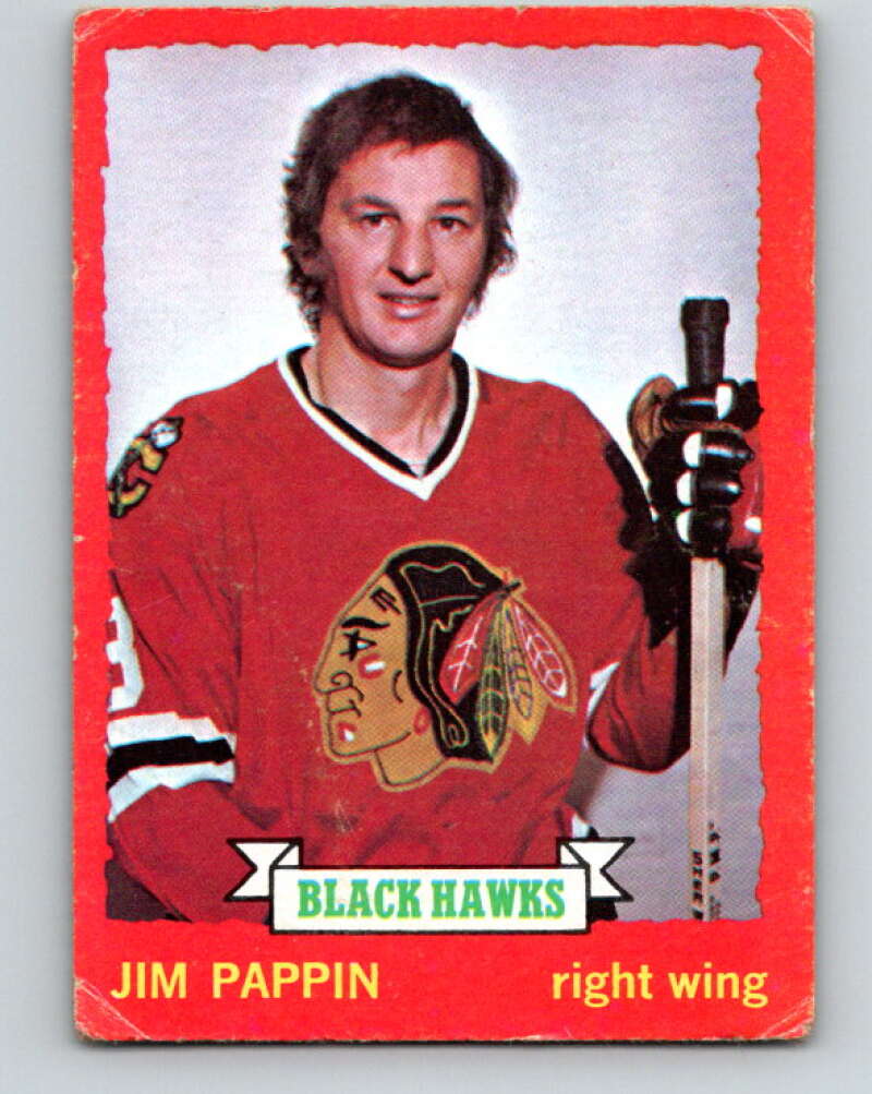 1973-74 O-Pee-Chee #112 Jim Pappin  Chicago Blackhawks  V8359