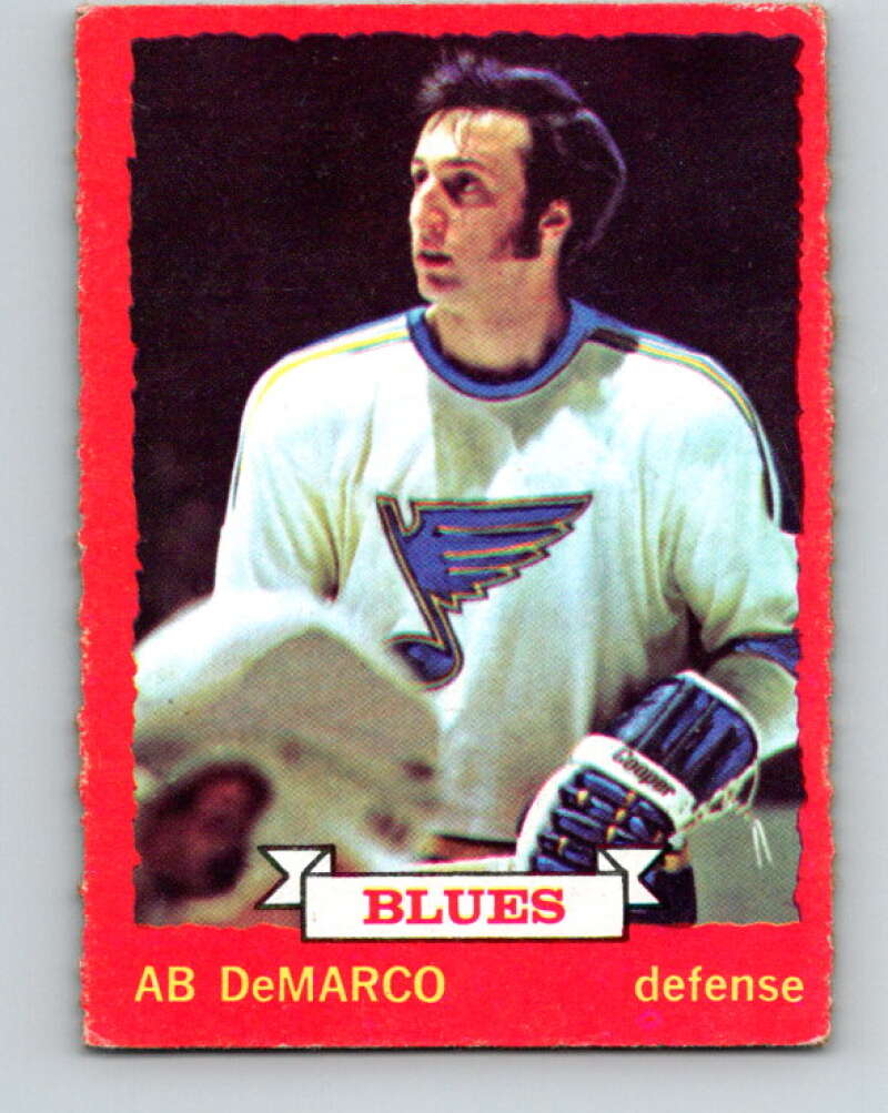 1973-74 O-Pee-Chee #118 Ab DeMarco  St. Louis Blues  V8381