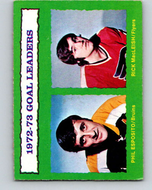 1973-74 O-Pee-Chee #133 Phil Esposito/Rick MacLeish LL   V8426