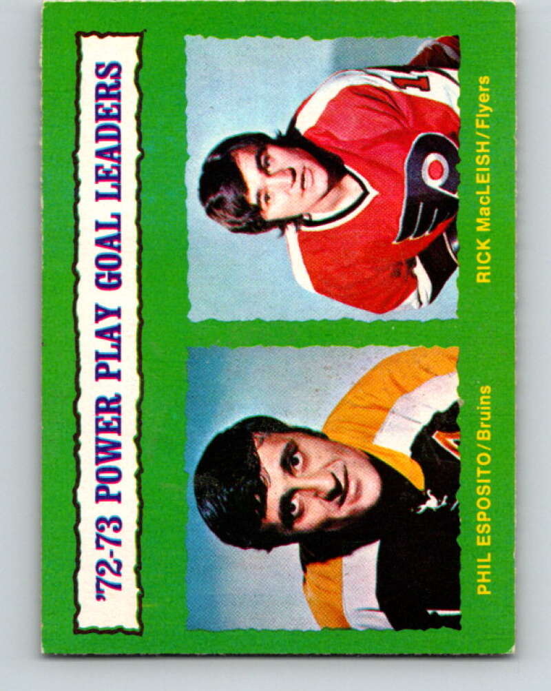 1973-74 O-Pee-Chee #138 Phil Esposito/Rick MacLeish LL   V8433