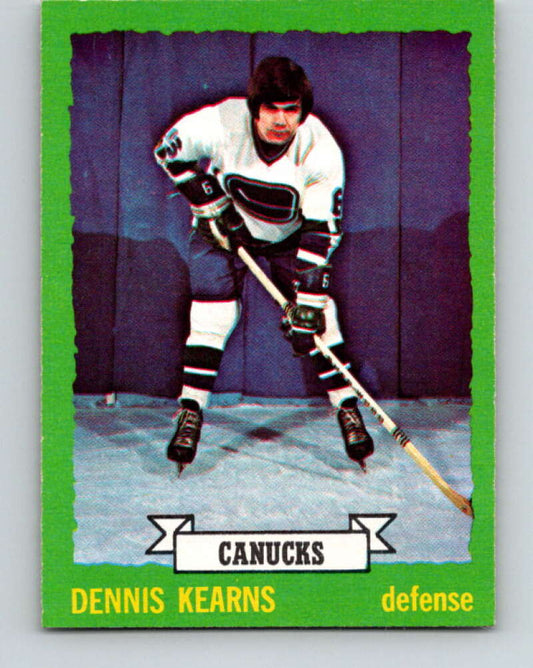 1973-74 O-Pee-Chee #162 Dennis Kearns  Vancouver Canucks  V8471