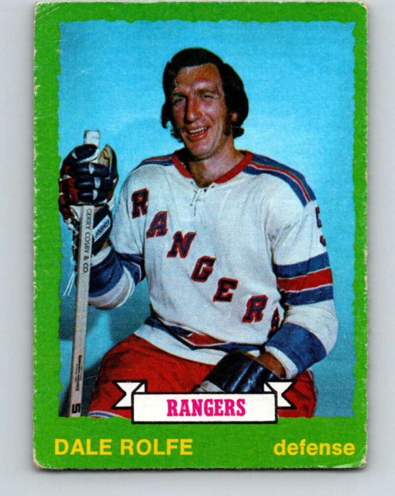 1973-74 O-Pee-Chee #177 Dale Rolfe  New York Rangers  V8497