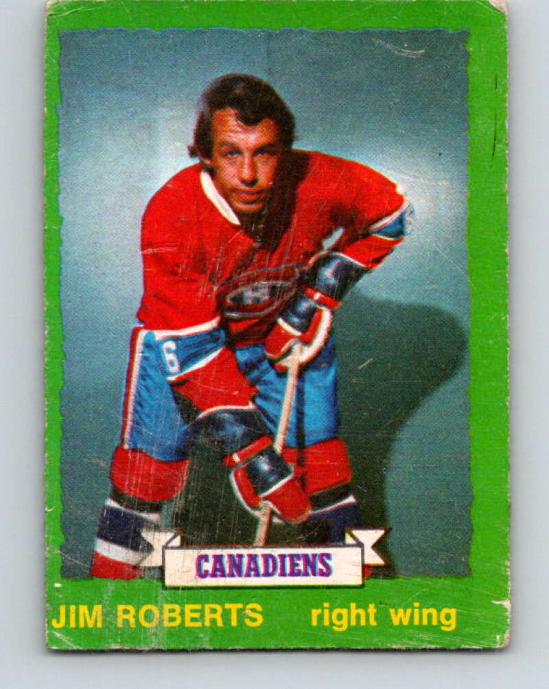 1973-74 O-Pee-Chee #181 Jim Roberts Montreal Canadiens V8505 – Hockey ...