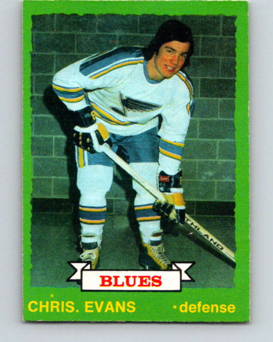 1973-74 O-Pee-Chee #208 Chris Evans  St. Louis Blues  V8556