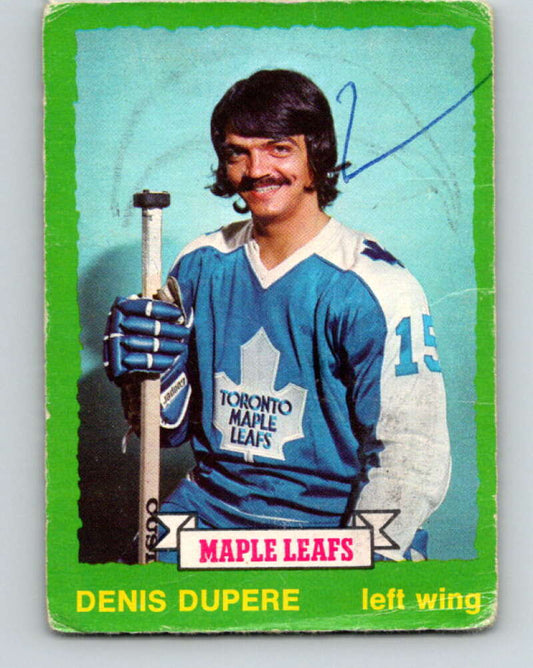 1973-74 O-Pee-Chee #210 Denis Dupere  Toronto Maple Leafs  V8563