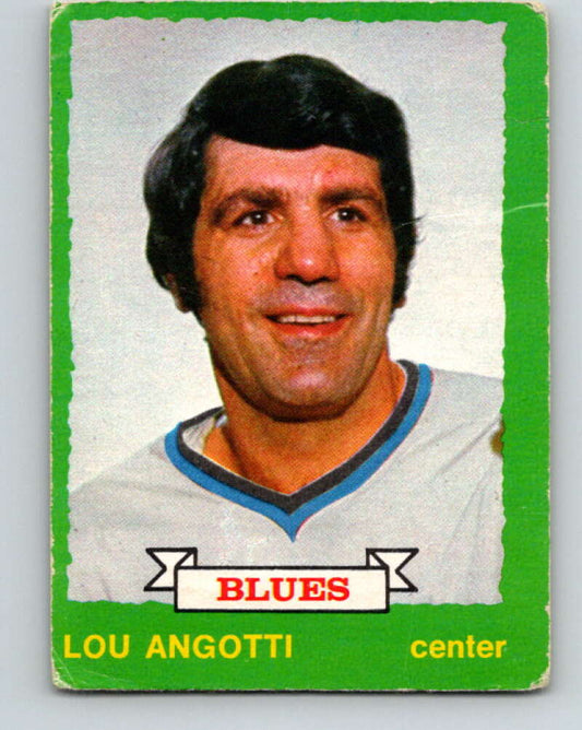1973-74 O-Pee-Chee #224 Lou Angotti  St. Louis Blues  V8582