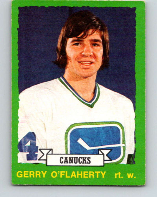 1973-74 O-Pee-Chee #250 Gerry O'Flaherty  Vancouver Canucks  V8628