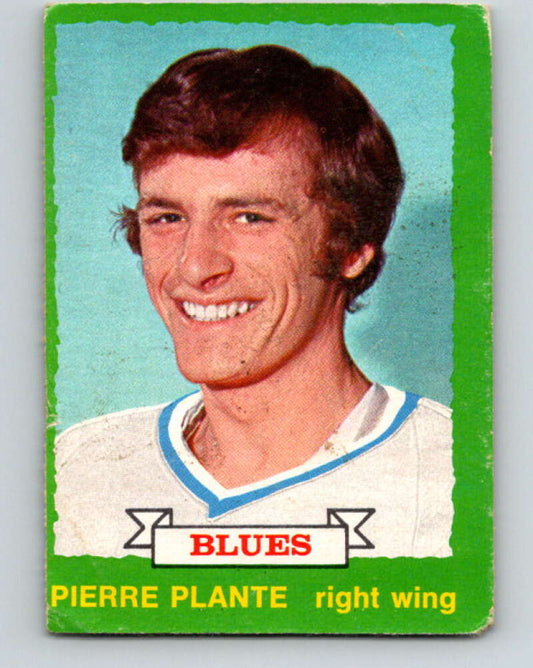 1973-74 O-Pee-Chee #255 Pierre Plante  RC Rookie St. Louis Blues  V8632