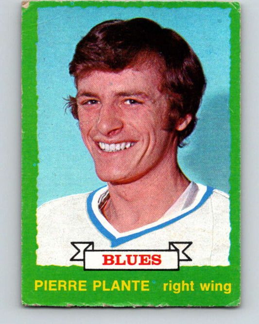 1973-74 O-Pee-Chee #255 Pierre Plante  RC Rookie St. Louis Blues  V8633