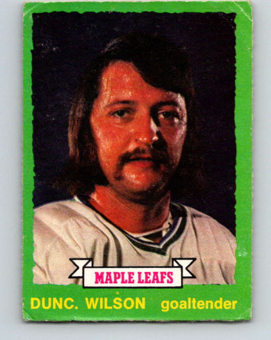 1973-74 O-Pee-Chee #257 Dunc Wilson  Toronto Maple Leafs  V8635