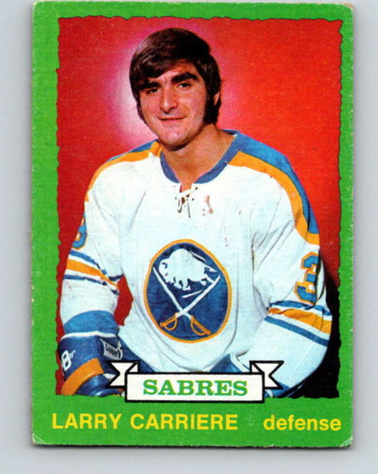 1973-74 O-Pee-Chee #260 Larry Carriere  Buffalo Sabres  V8642