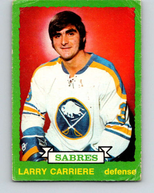 1973-74 O-Pee-Chee #260 Larry Carriere  Buffalo Sabres  V8643