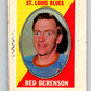 1970-71 Topps Sticker Stamps #2 Red Berenson  St. Louis Blues  V8649