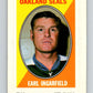 1970-71 Topps Sticker Stamps #15 Earl Ingarfield  Oakland Seals  V8671