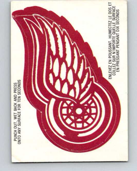 1973-74 O-Pee-Chee Team Crests #7 Detroit Red Wings  V8823