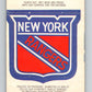 1973-74 O-Pee-Chee Team Crests #12 New York Rangers  V8833