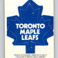 1973-74 O-Pee-Chee Team Crests #16 Toronto Maple Leafs V8843