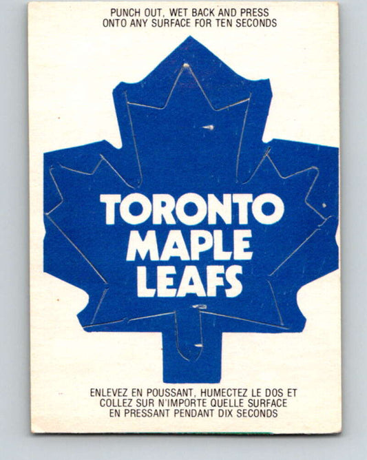 1973-74 O-Pee-Chee Team Crests #16 Toronto Maple Leafs V8843