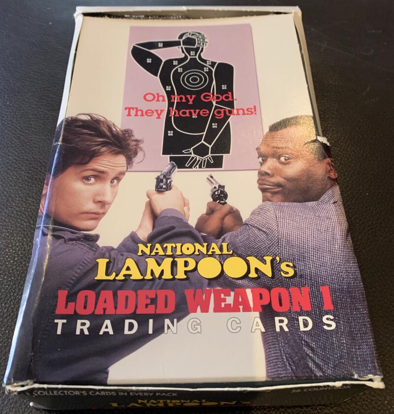 1993 National Lampoon's Loaded Weapon 1 Hobby Card Box - 36 Packs