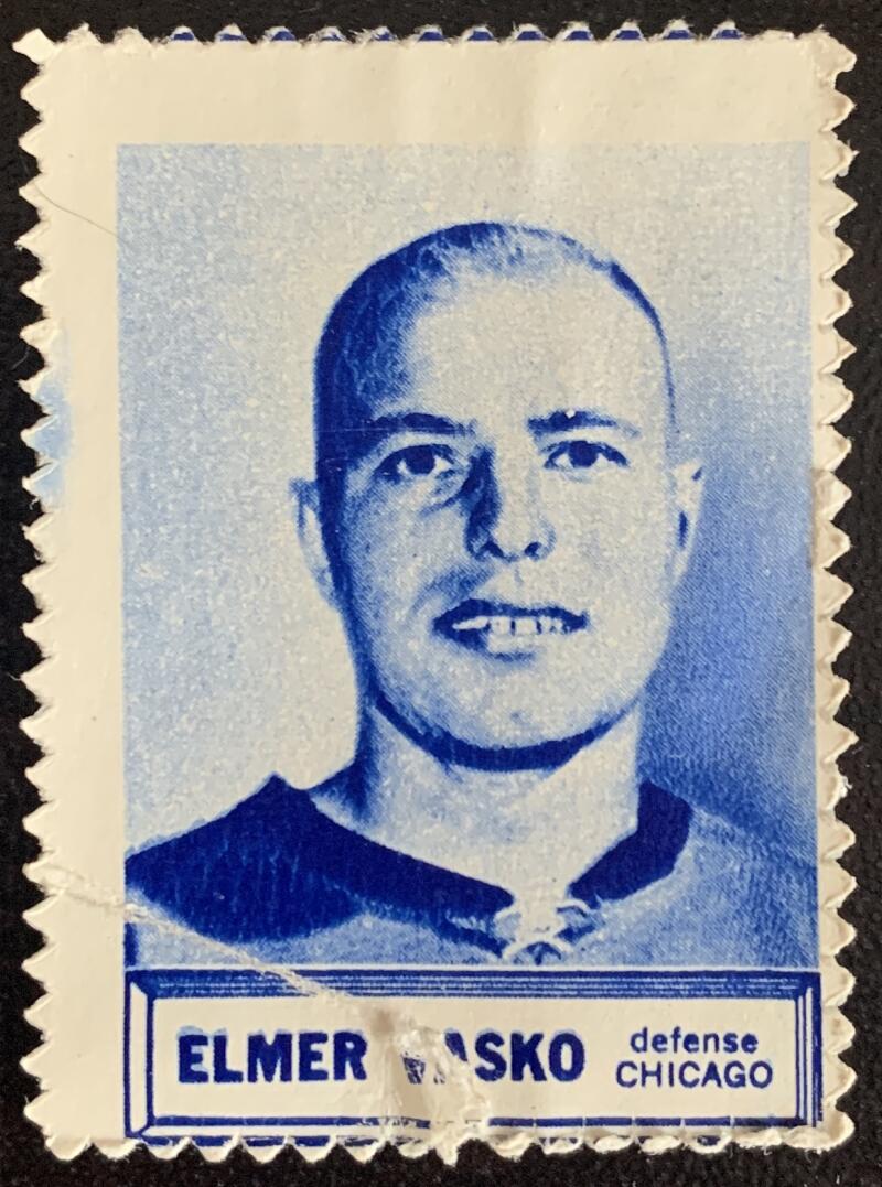 V8850--1961-62 Topps Stamps NHL Hockey Elmer Vasko