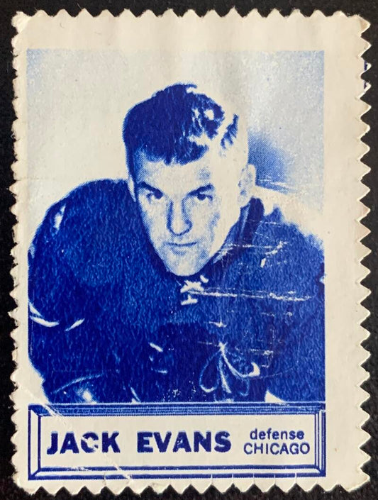 V8852--1961-62 Topps Stamps NHL Hockey Jack Evans