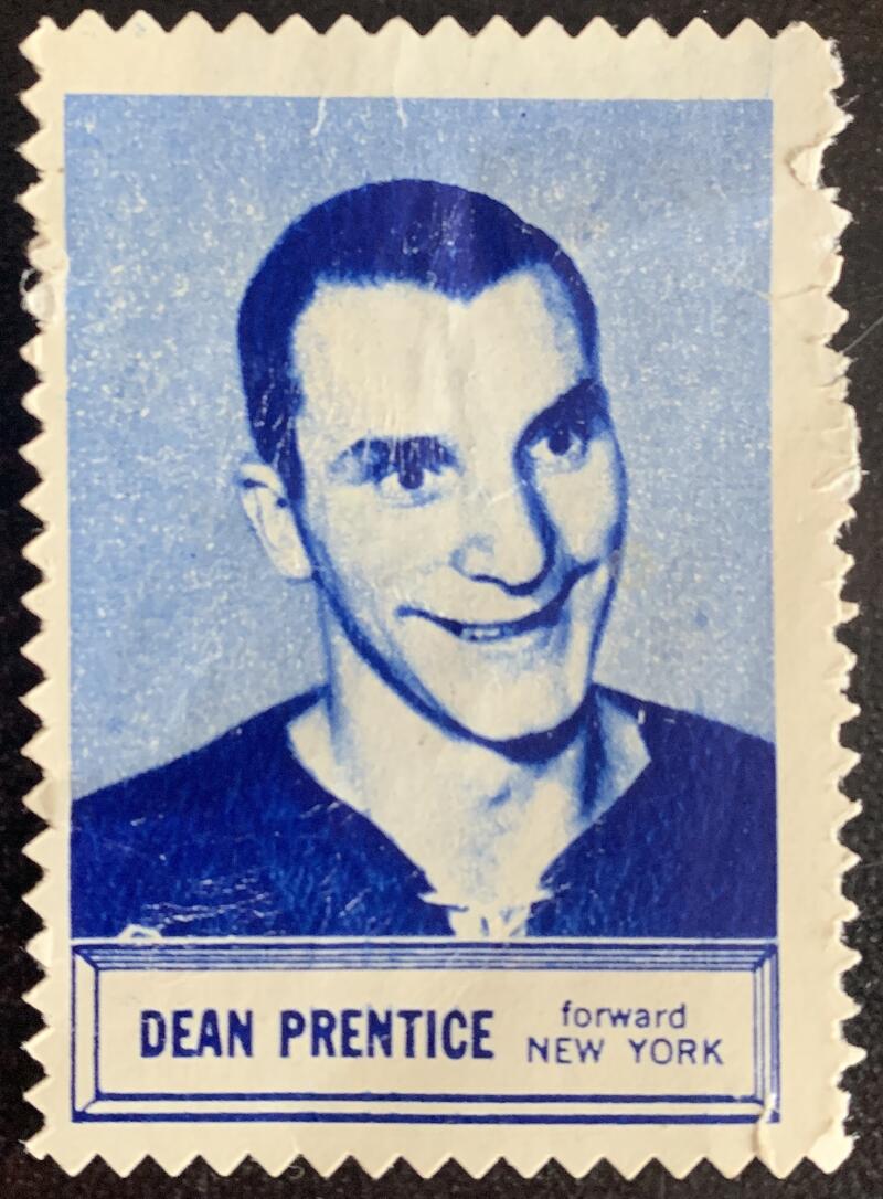 V8853--1961-62 Topps Stamps NHL Hockey Dean Prentice