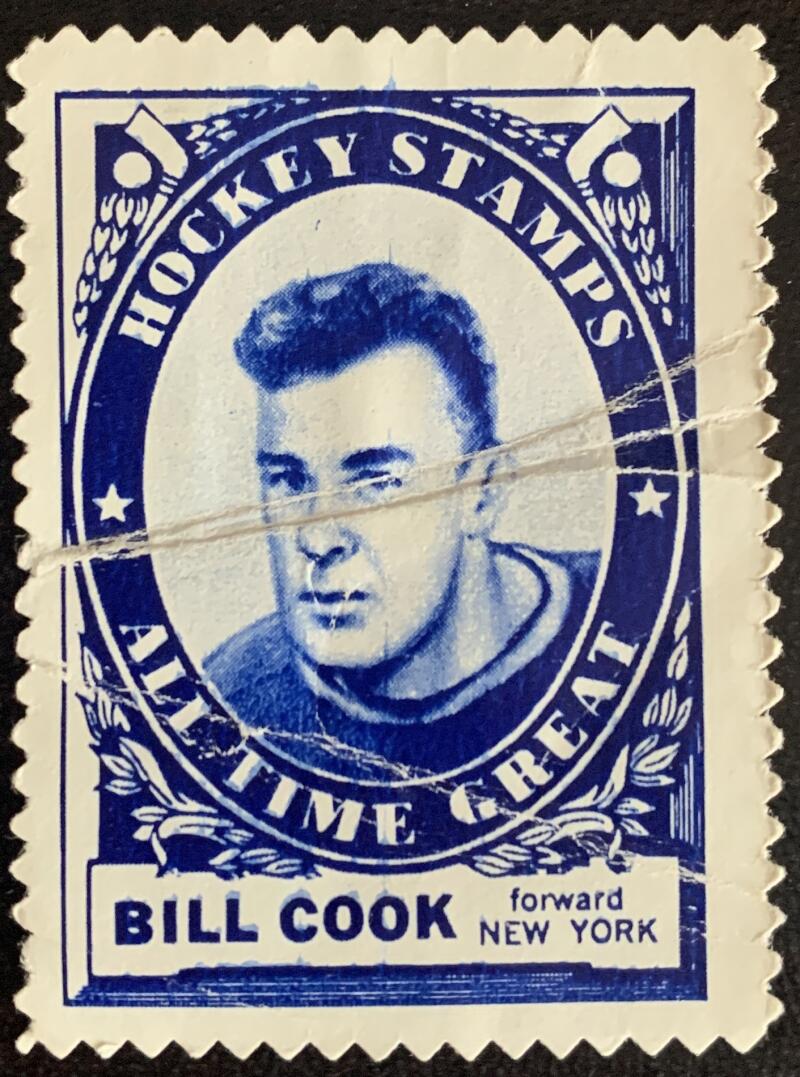 V8857--1961-62 Topps Stamps NHL Hockey Bill Cook