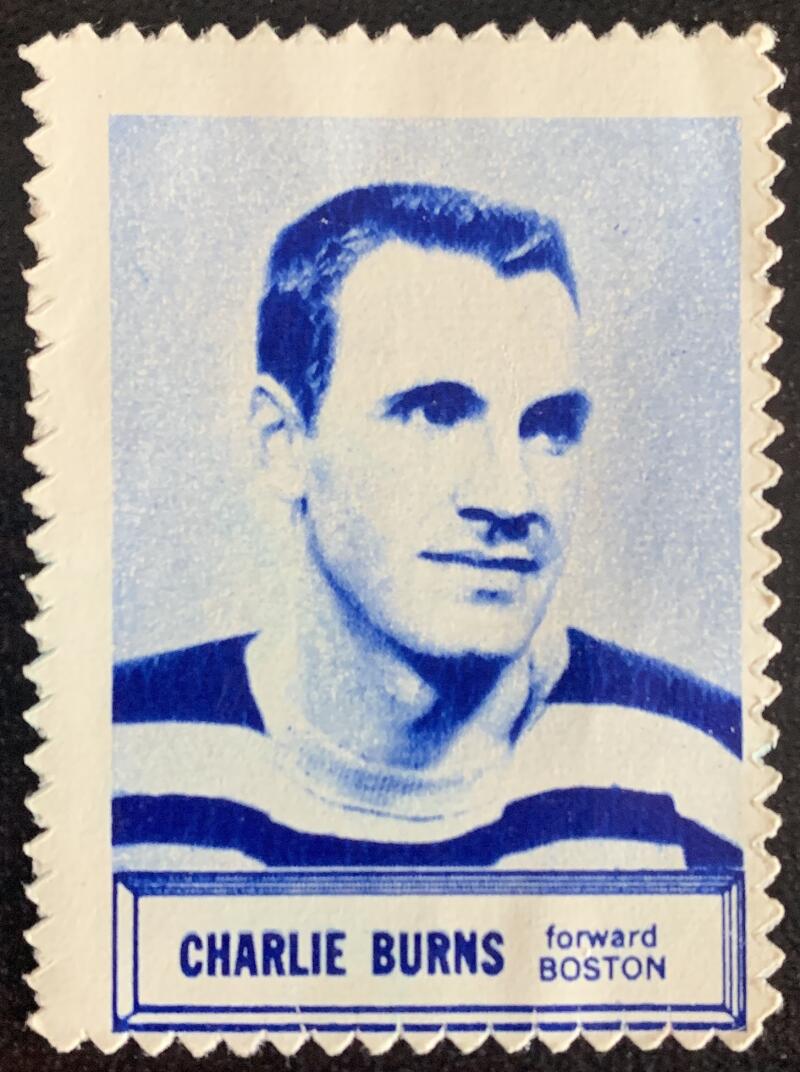 V8860--1961-62 Topps Stamps NHL Hockey Charlie Burns